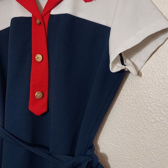 Vintage Handmade Naval Costume Dress - Picture 5 of 9